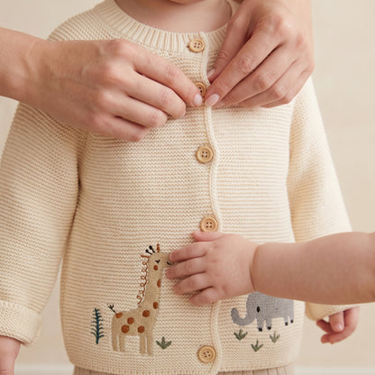 Baby Lilo Embroidered Knit Cardigan