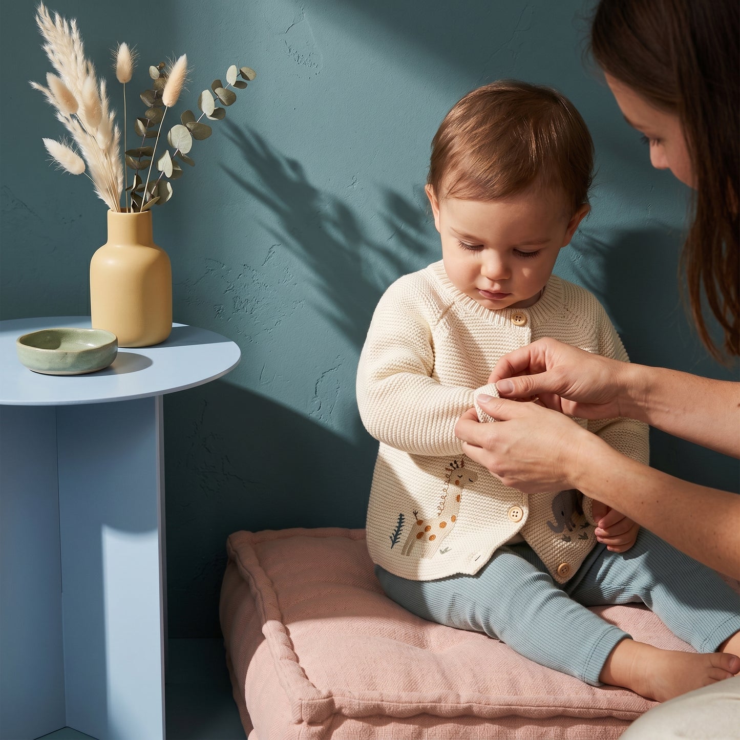 Baby Lilo Embroidered Knit Cardigan