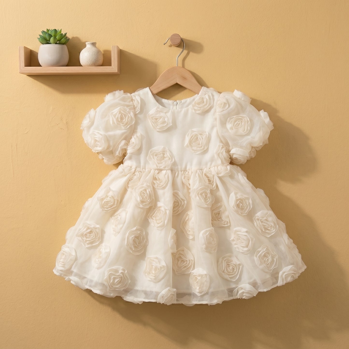 Baby Lilo Floral Big Bow Girls Dress