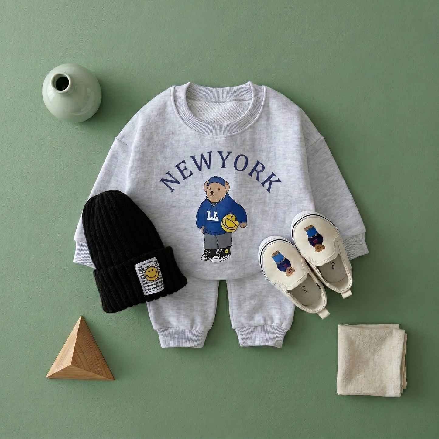 Baby Lilo Cotton Hoodie and Pants Baby Set