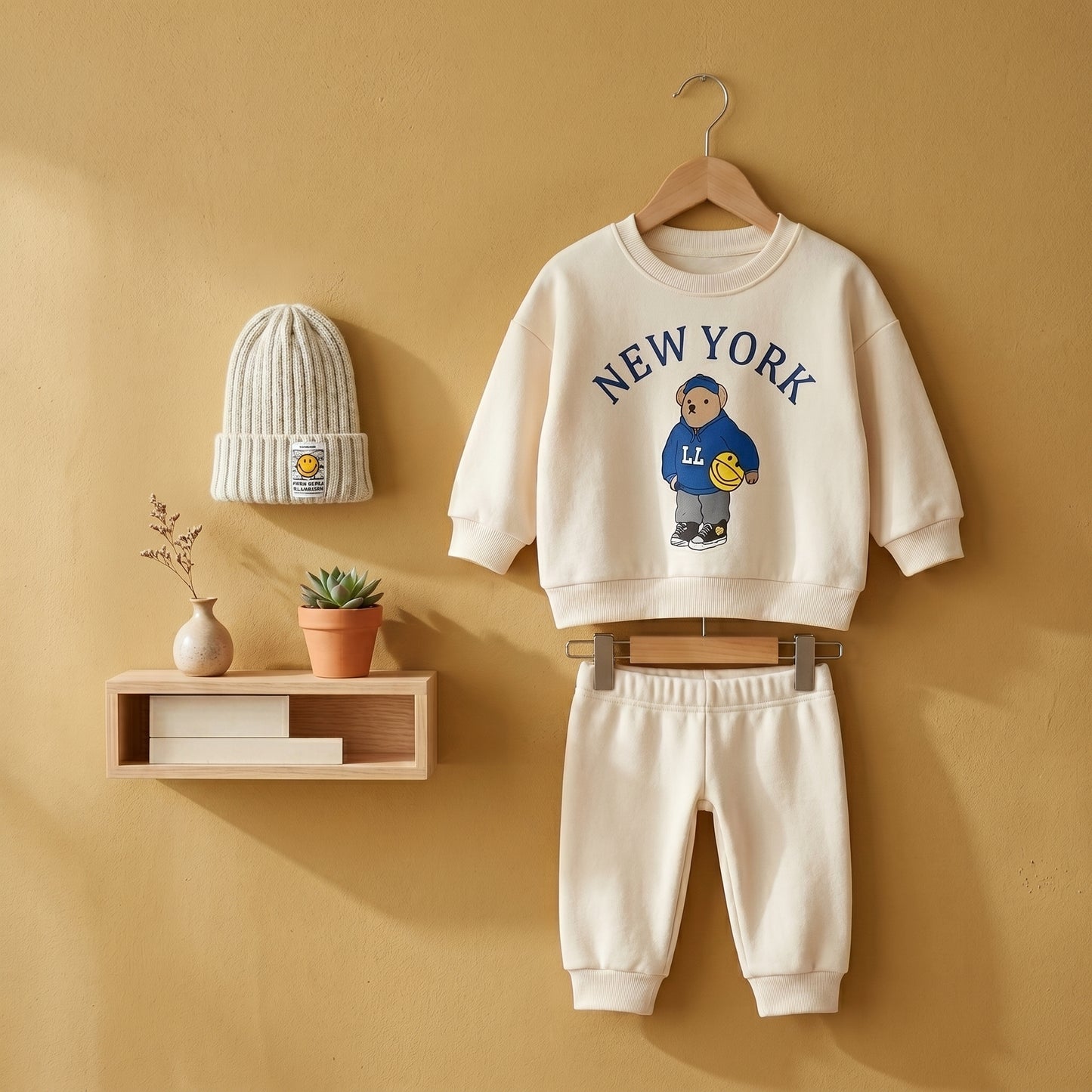 Baby Lilo Cotton Hoodie and Pants Baby Set
