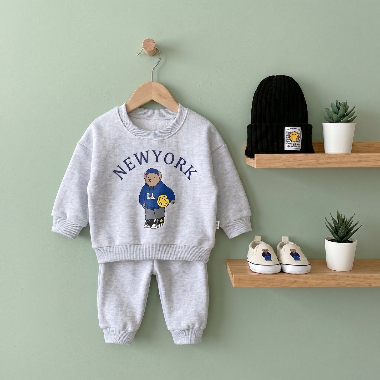 Baby Lilo Cotton Hoodie and Pants Baby Set