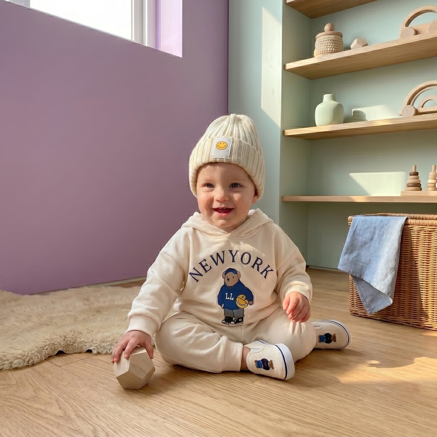 Baby Lilo Cotton Hoodie and Pants Baby Set
