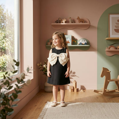 Baby Lilo Sleeveless Big Bow Girls Dress