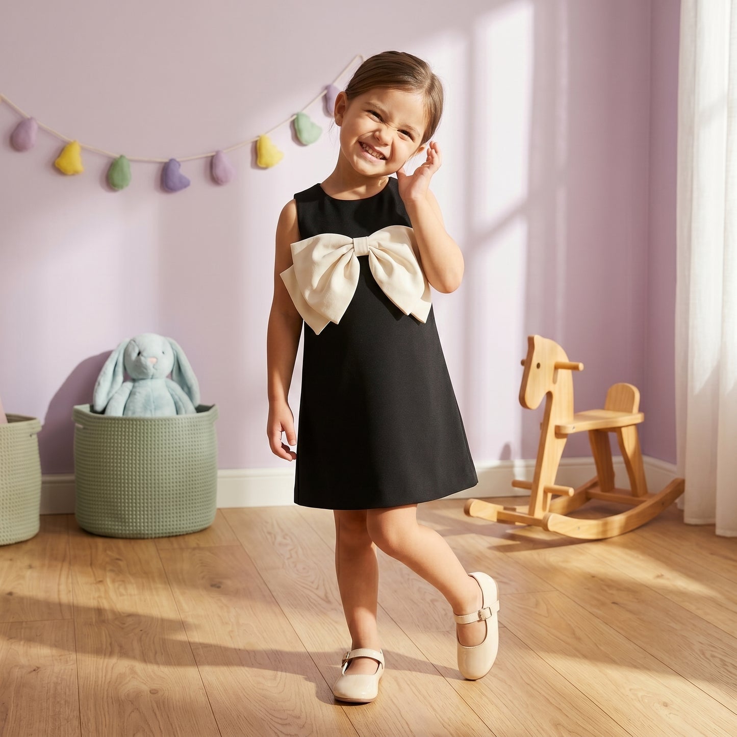 Baby Lilo Sleeveless Big Bow Girls Dress