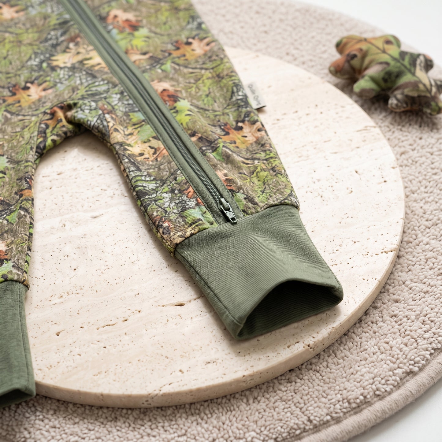 Autumn Forest Baby Zip Romper