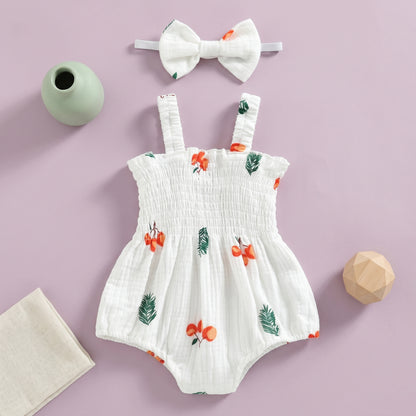 Baby Lilo Cotton Linen Baby Summer Romper Set