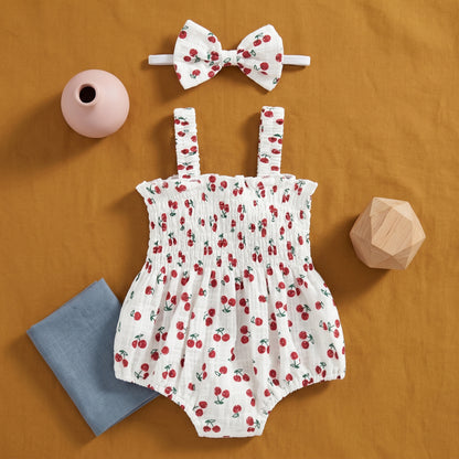 Baby Lilo Cotton Linen Baby Summer Romper Set