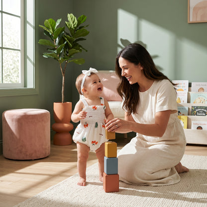 Baby Lilo Cotton Linen Baby Summer Romper Set