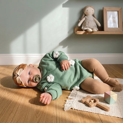 Baby Lilo Embroidered Sweatshirt Baby Romper