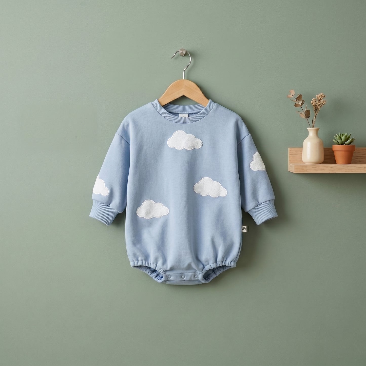 Baby Lilo Embroidered Sweatshirt Baby Romper