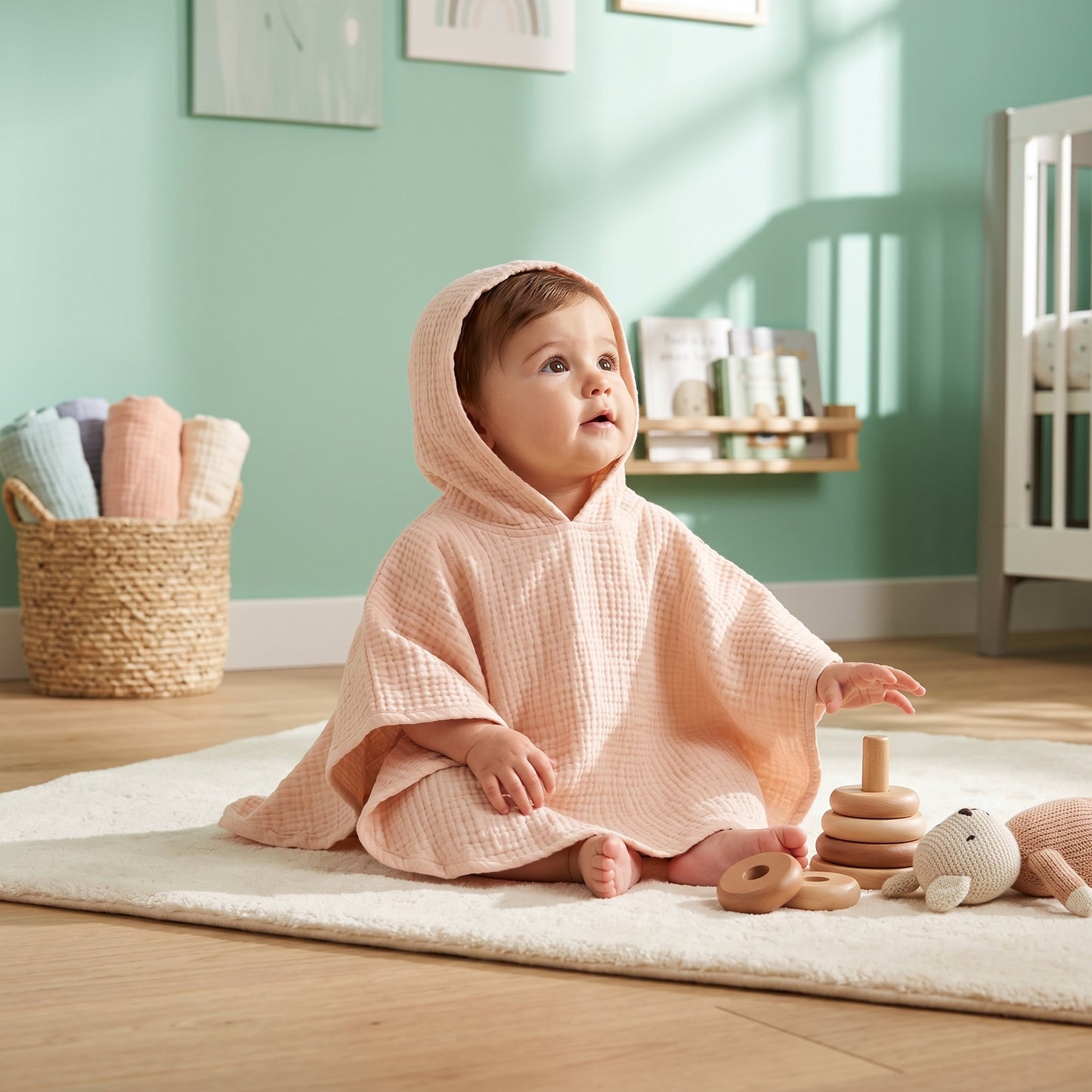 Baby Lilo Hooded Muslin Baby Towel