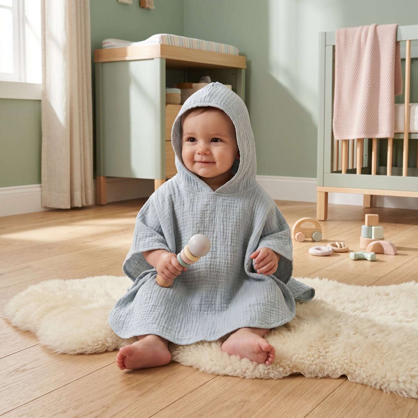 Baby Lilo Hooded Muslin Baby Towel