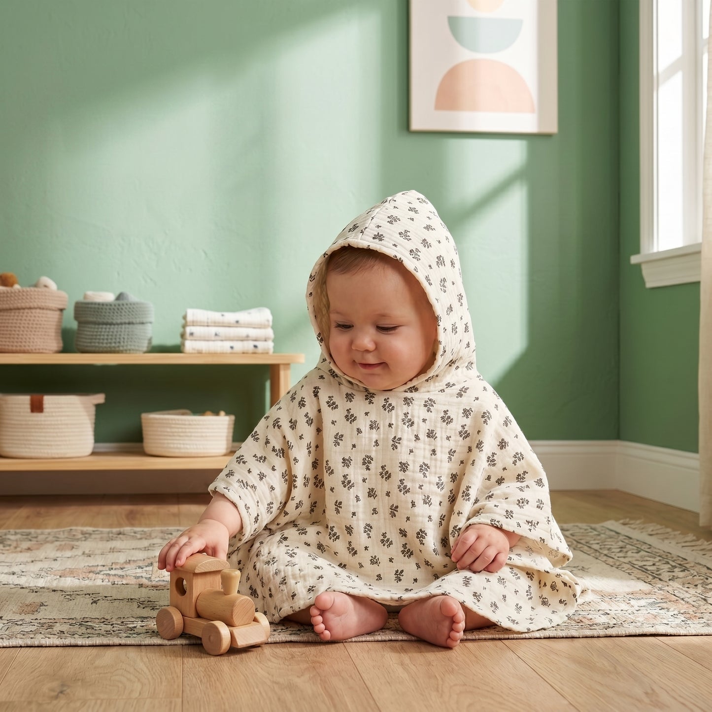 Baby Lilo Hooded Muslin Baby Towel