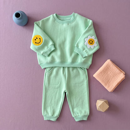Baby Lilo Daisy Print Cotton Baby Set