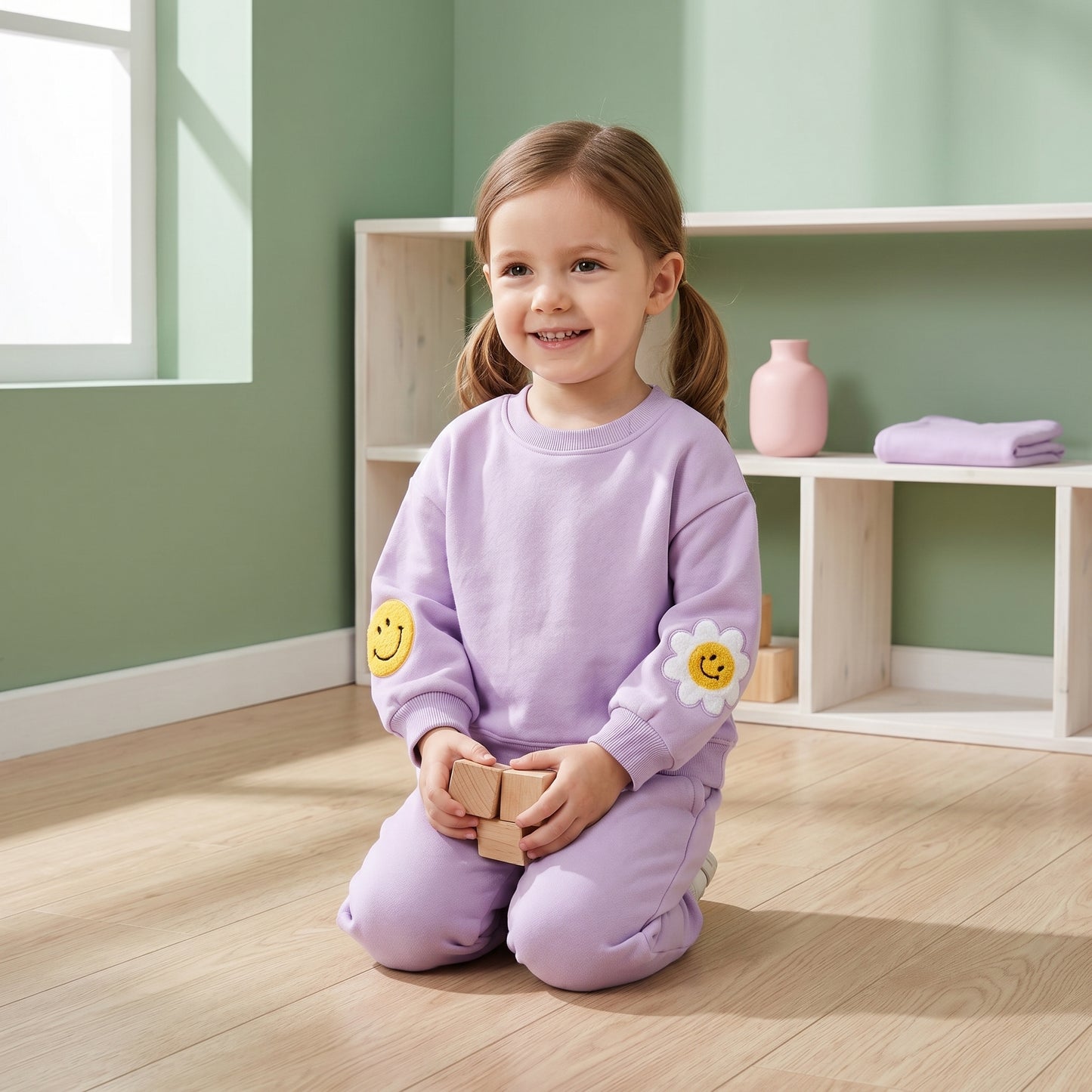Baby Lilo Daisy Print Cotton Baby Set