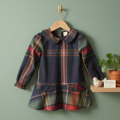 Baby Lilo Classic Plaid Cotton Girls Dress