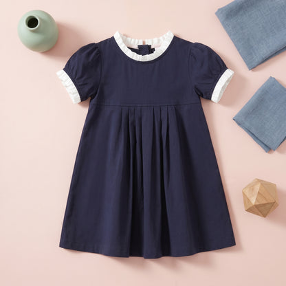 Baby Lilo Paris Print Cotton Girls Dress