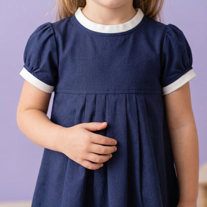 Baby Lilo Paris Print Cotton Girls Dress