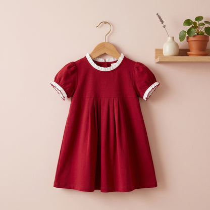 Baby Lilo Paris Print Cotton Girls Dress