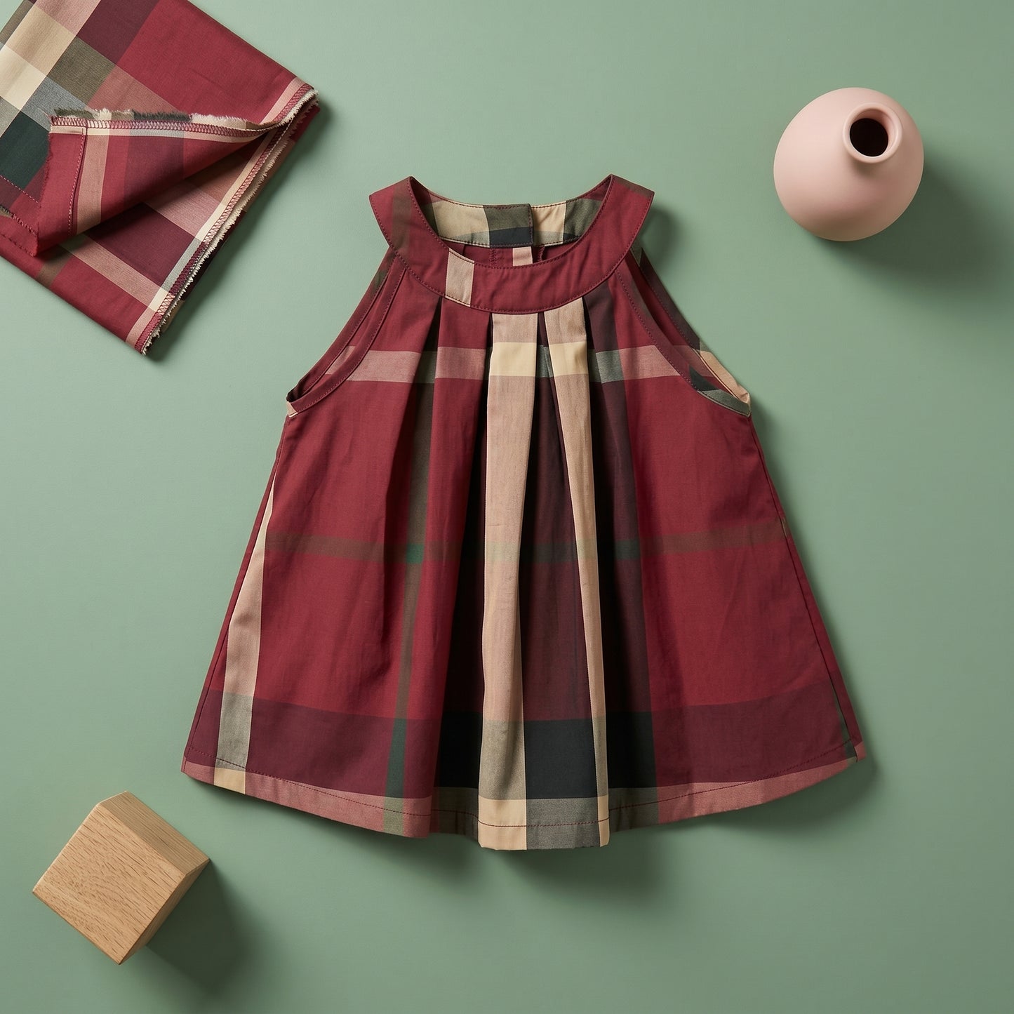 Baby Lilo Short Sleeve Tartan Girls Dress