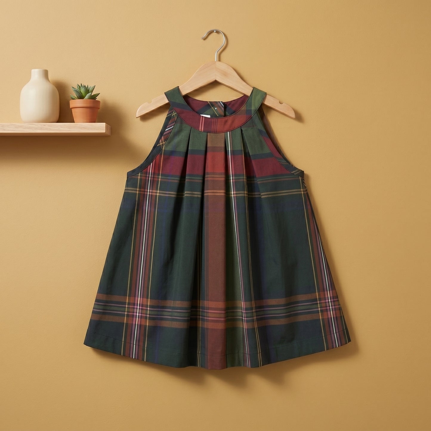 Baby Lilo Short Sleeve Tartan Girls Dress