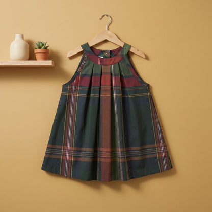 Baby Lilo Short Sleeve Tartan Girls Dress