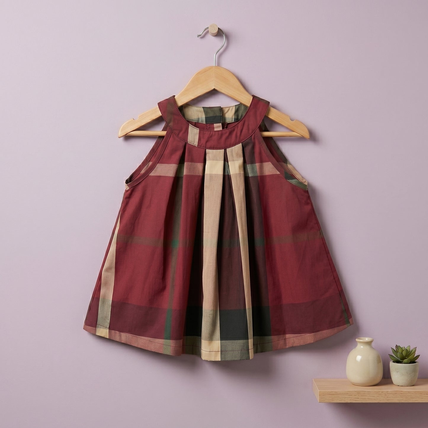 Baby Lilo Short Sleeve Tartan Girls Dress