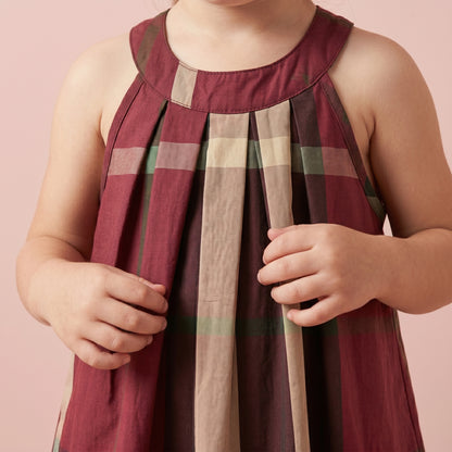 Baby Lilo Short Sleeve Tartan Girls Dress