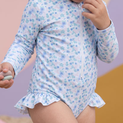 Maya Girls Ruffle Sun Protection Swimsuit