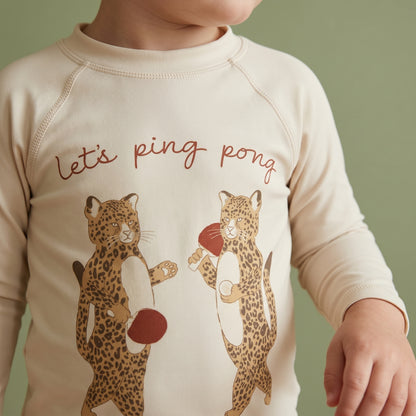 Leo Boys Dinosaur Print Swimsuit