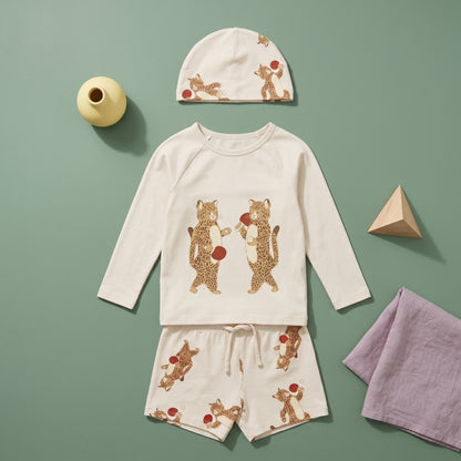Leo Boys Dinosaur Print Swimsuit