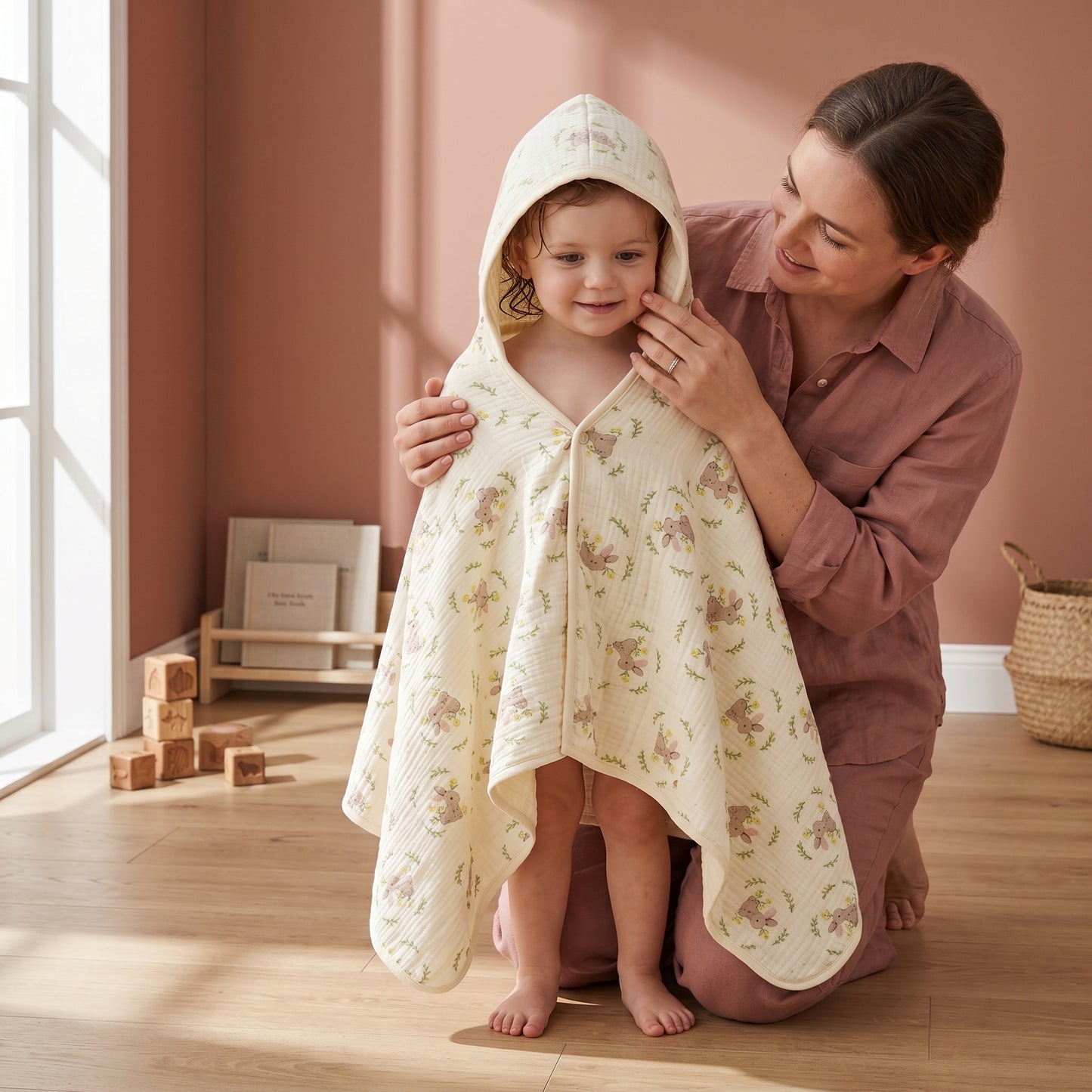 Bo Hooded Baby Bath Towel