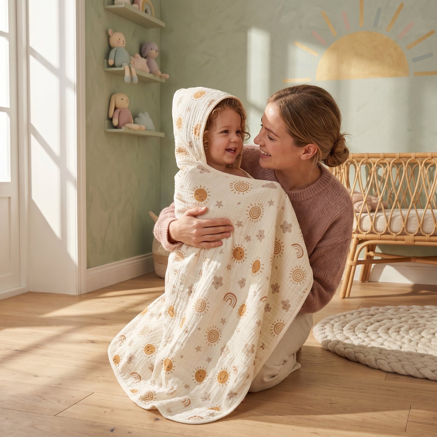 Bo Hooded Baby Bath Towel