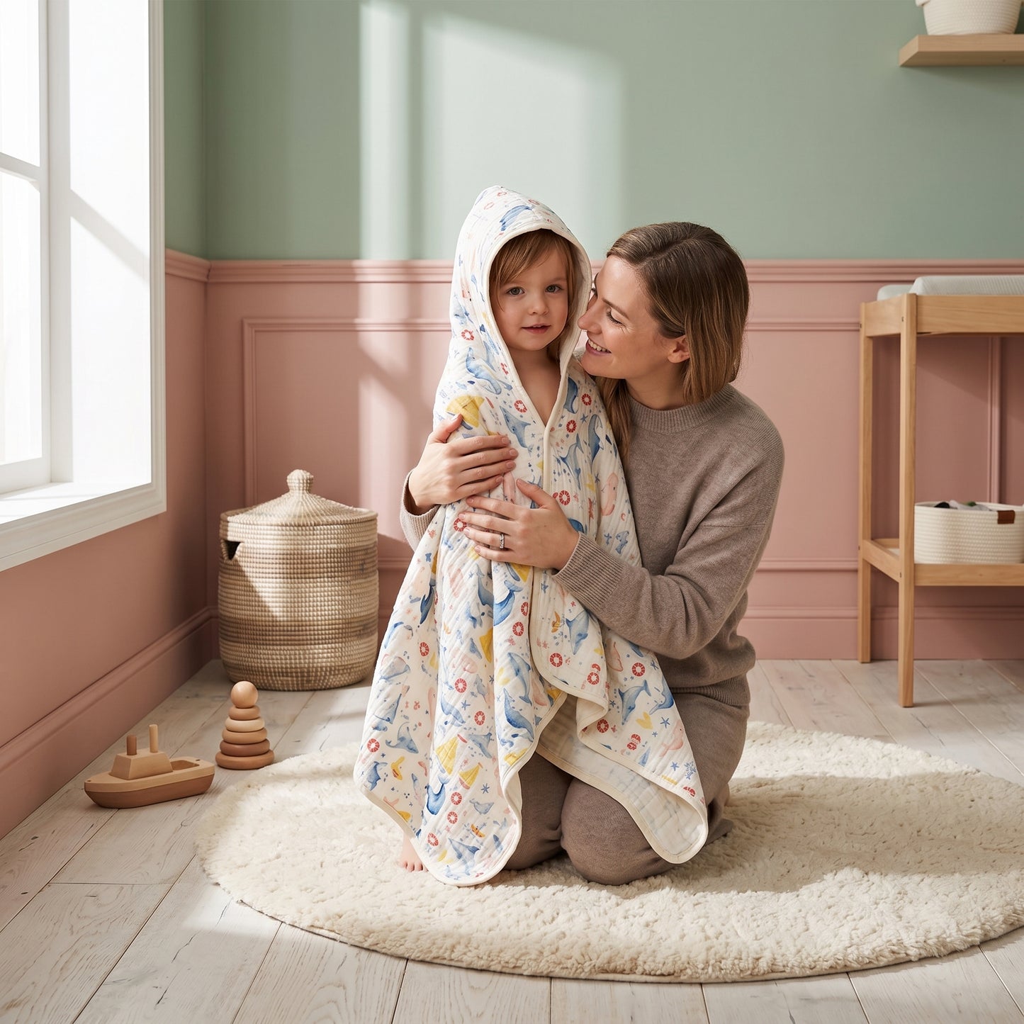 Bo Hooded Baby Bath Towel