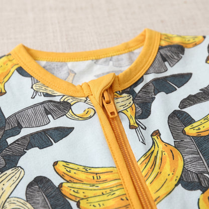 Banana Paradise Baby Zip Romper