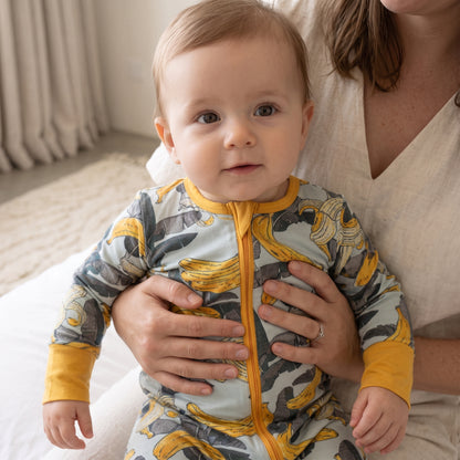Banana Paradise Baby Zip Romper