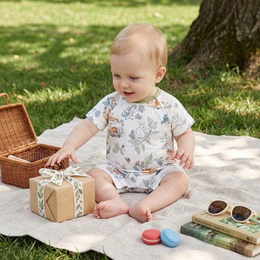 Lilo Baby Jumper in Woodland Sketch