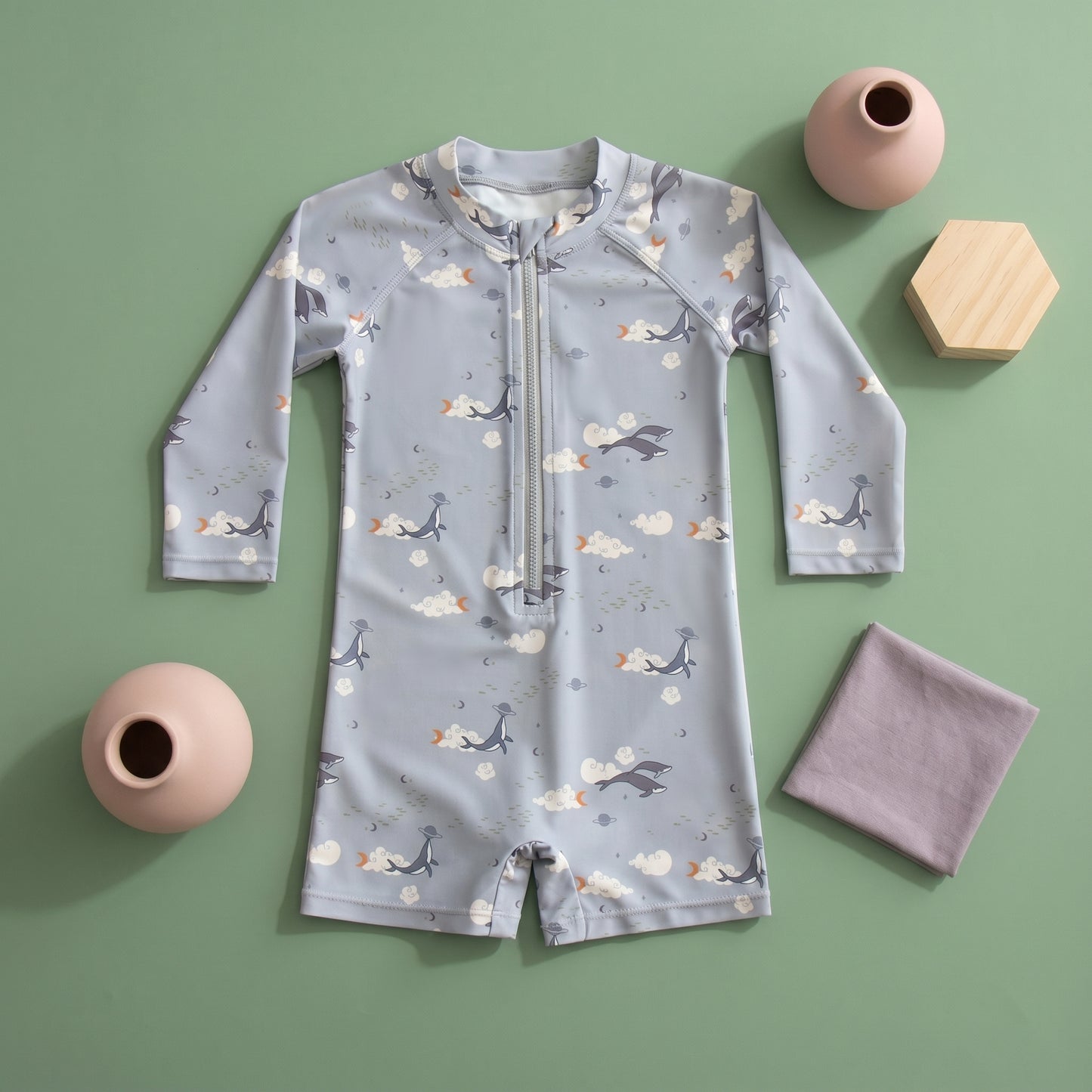 Finn Boys Long Sleeve Sun Protection Swimsuit