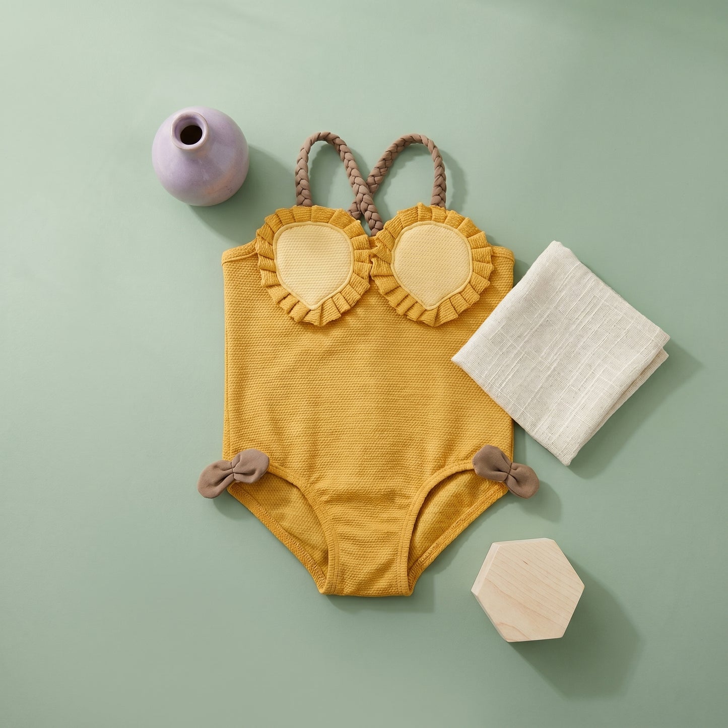 Poppy Fruit Print Girls Swimsuit