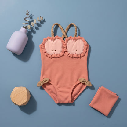 Poppy Fruit Print Girls Swimsuit