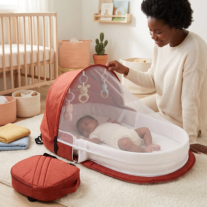 Foldable Travel Bassinet with Mosquito Net