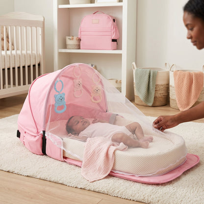 Foldable Travel Bassinet with Mosquito Net