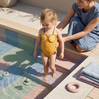 Poppy Fruit Print Girls Swimsuit
