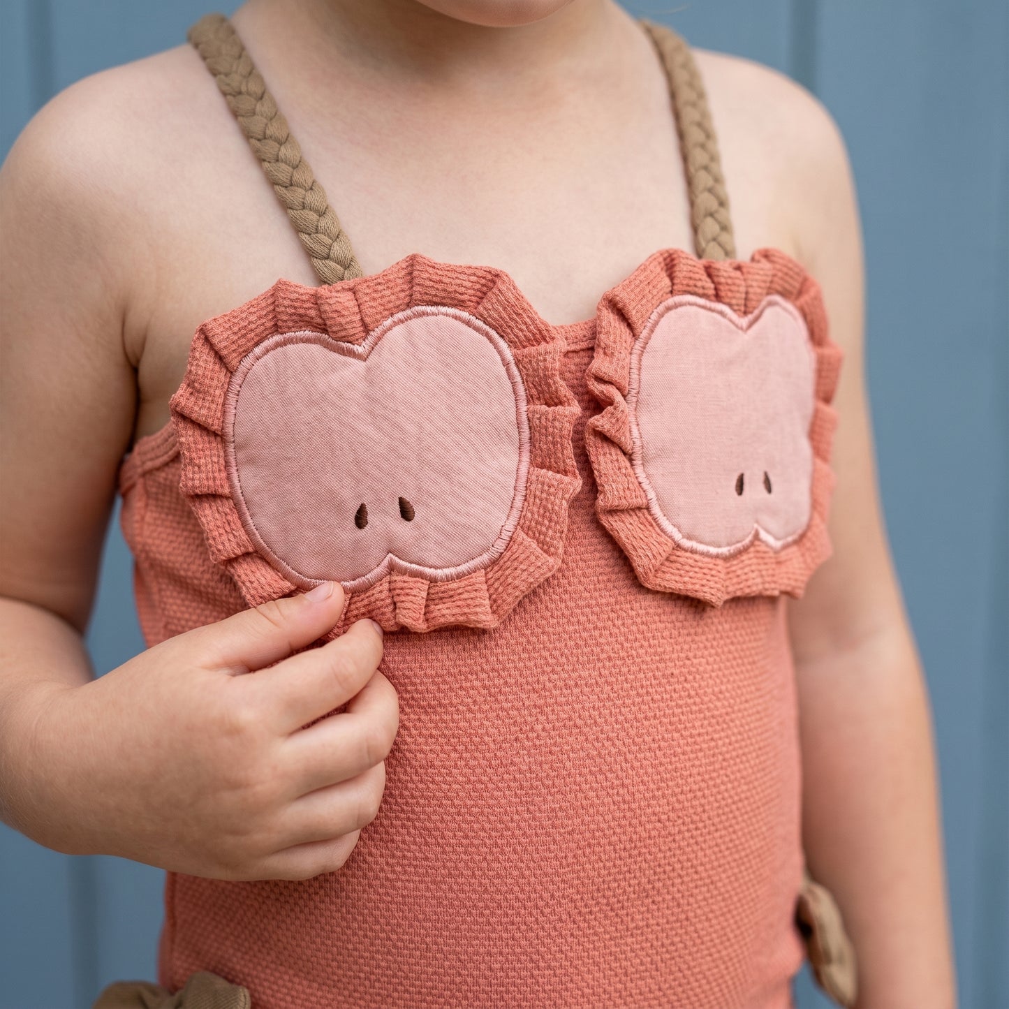 Poppy Fruit Print Girls Swimsuit