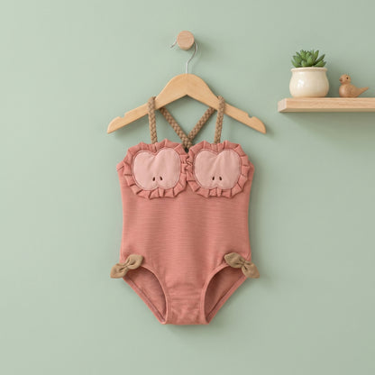 Poppy Fruit Print Girls Swimsuit