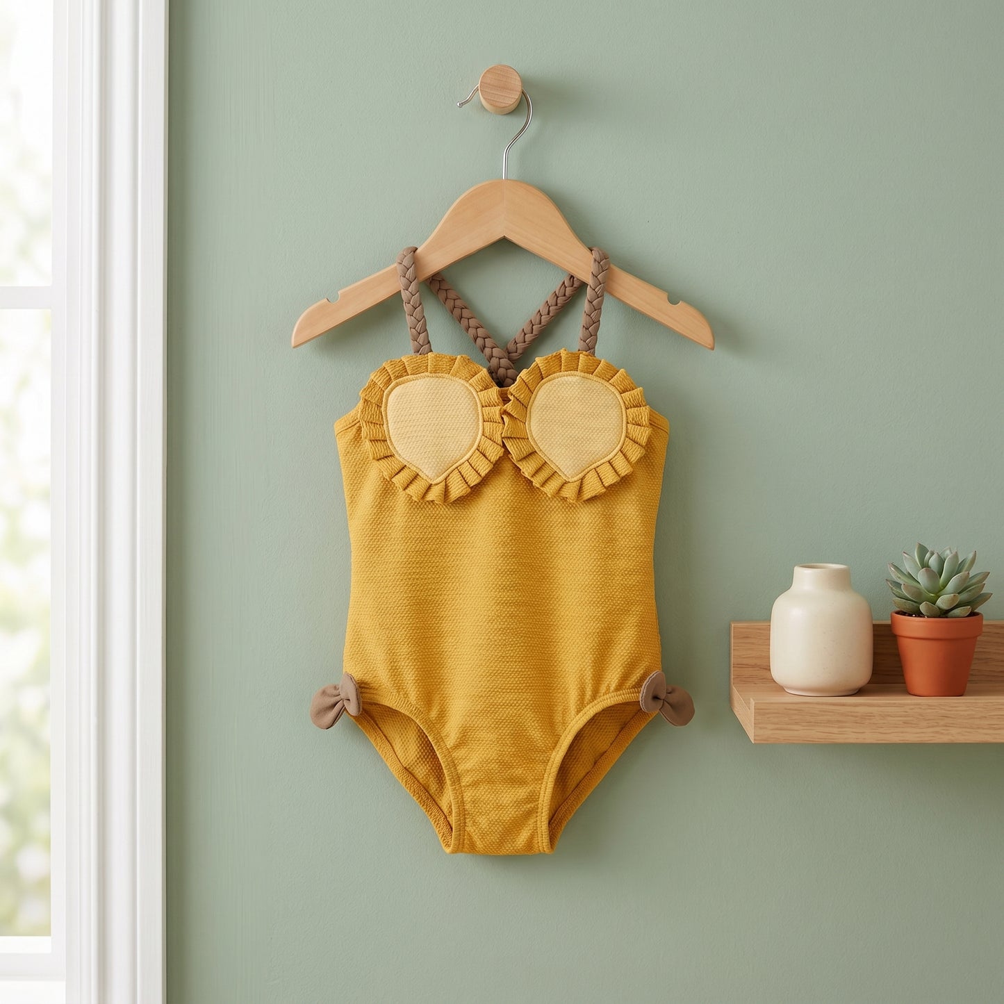 Poppy Fruit Print Girls Swimsuit