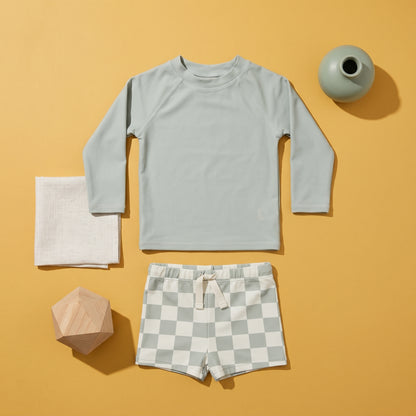 Noah Boys Long Sleeve Two Piece Swimsuit