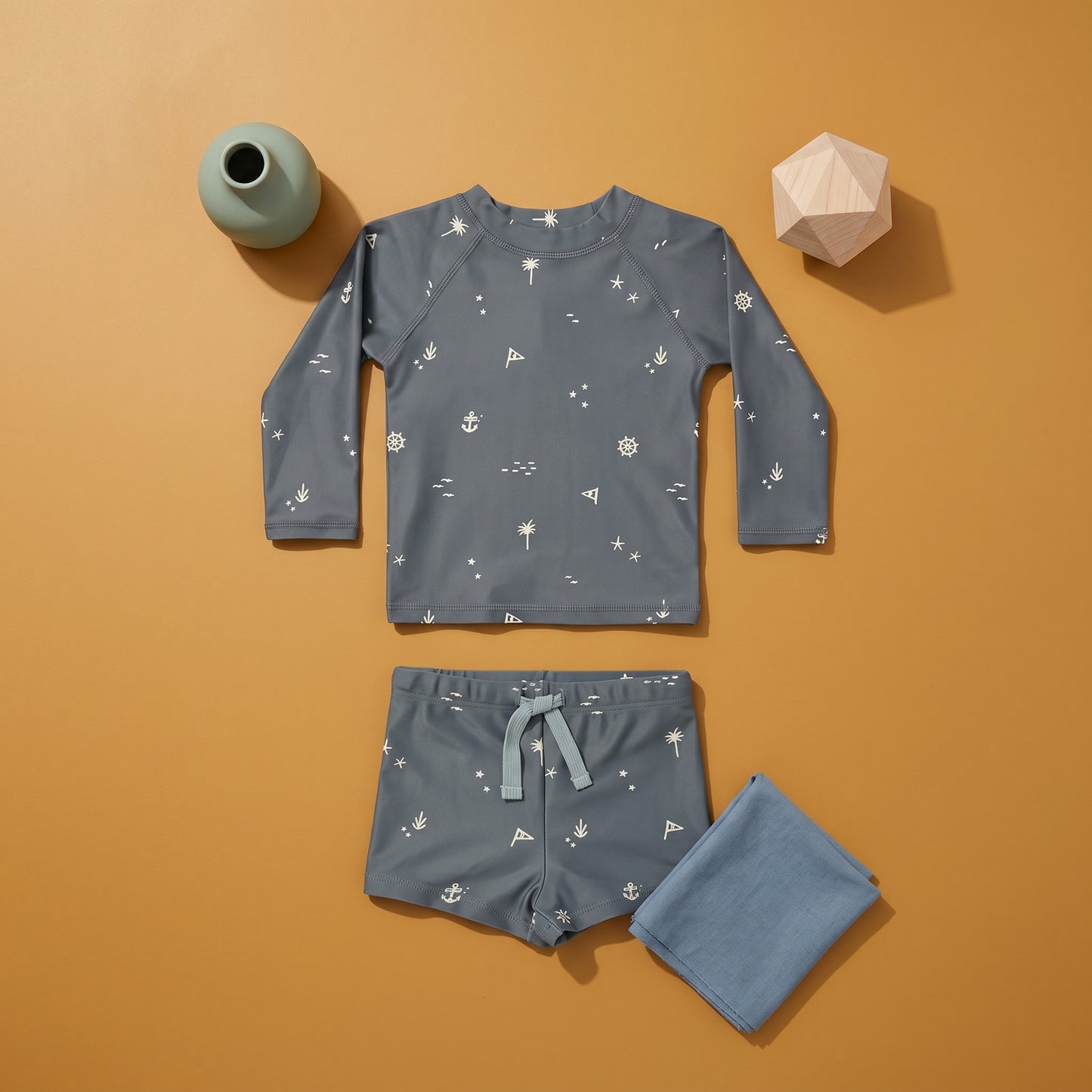 Noah Boys Long Sleeve Two Piece Swimsuit