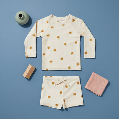 Noah Boys Long Sleeve Two Piece Swimsuit